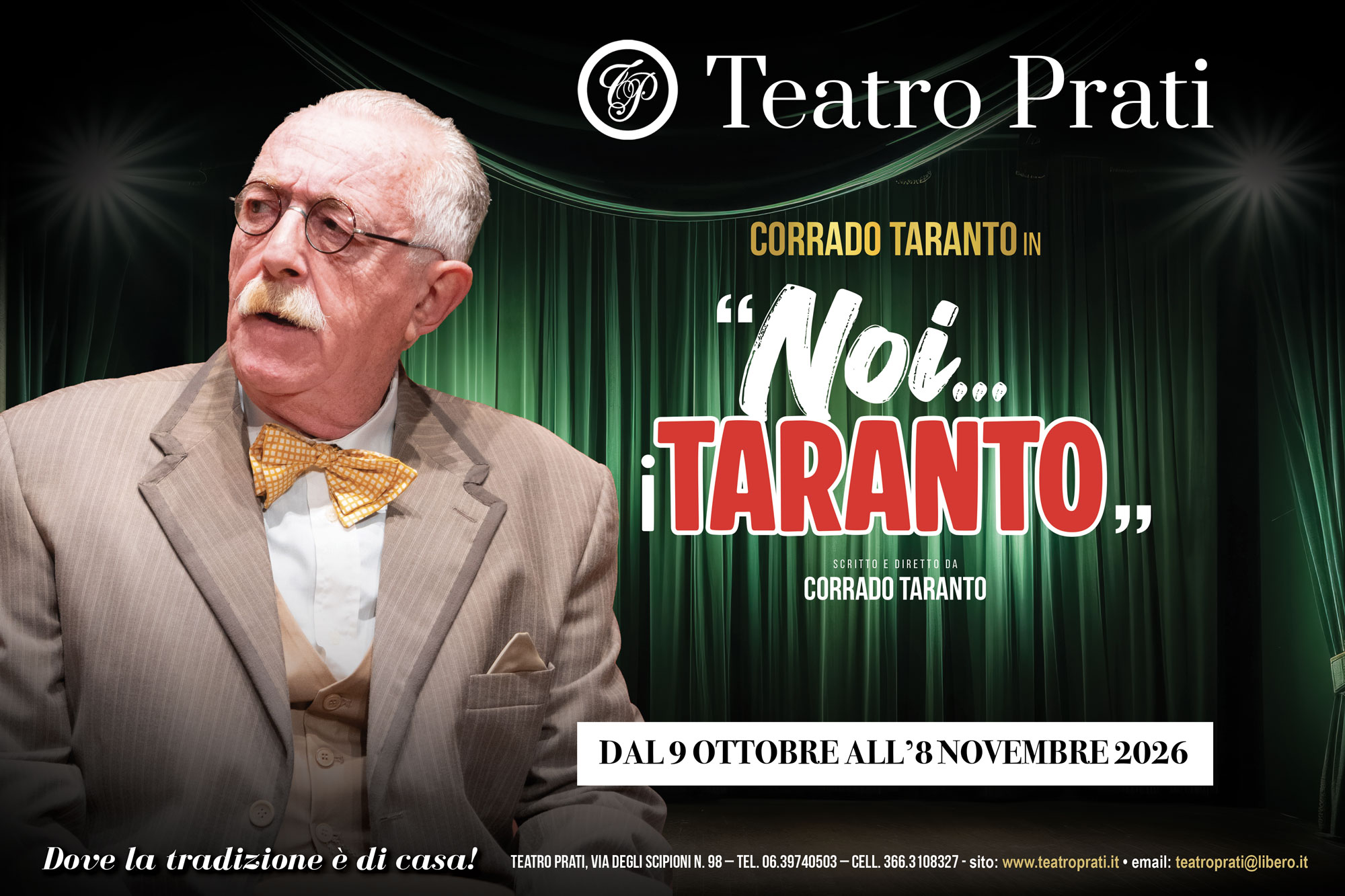 Dal 09/10/2026&nbsp;&nbsp;al 08/11/2026 - Noi...i Taranto