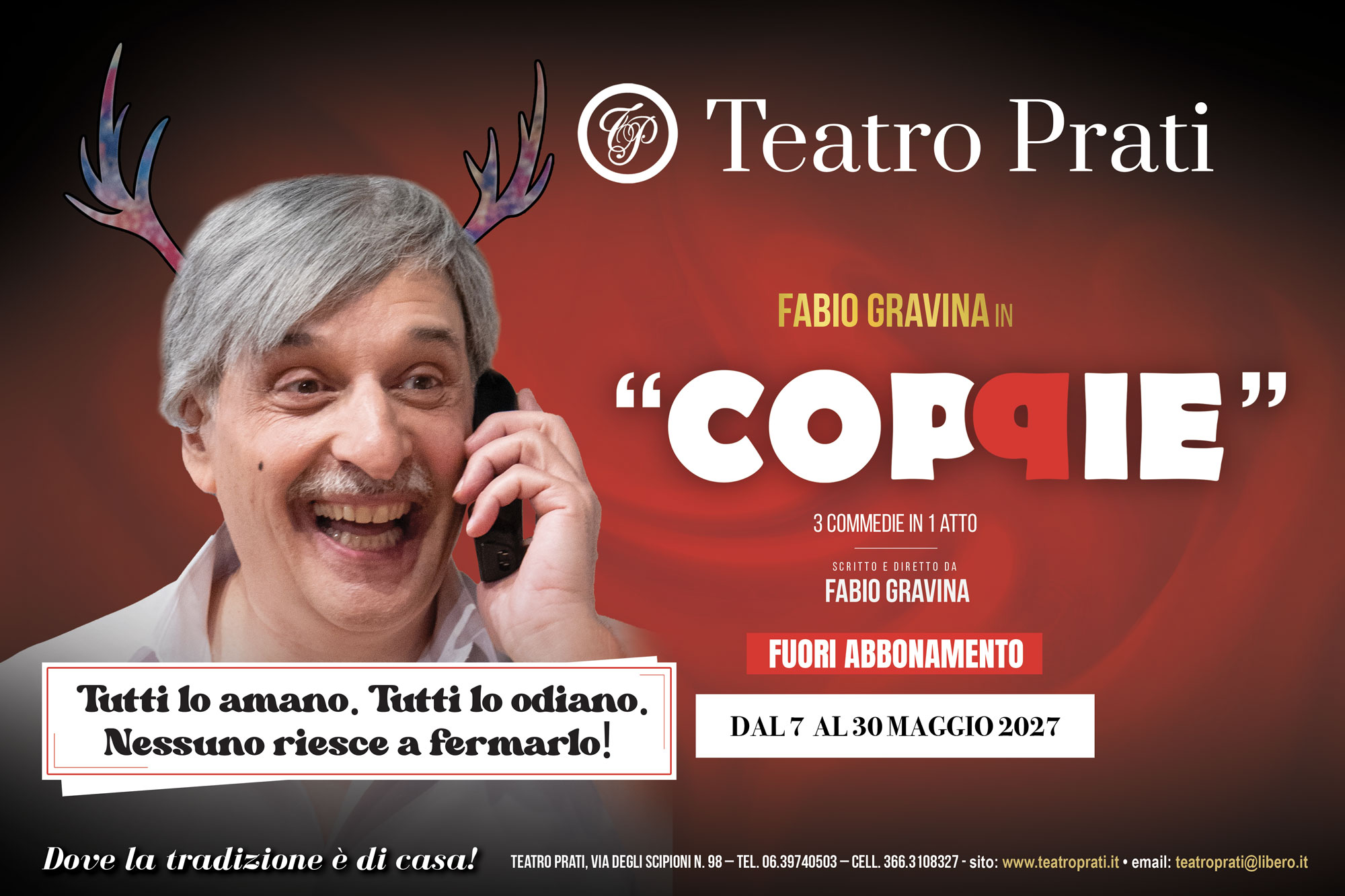 Dal 07/05/2027&nbsp;&nbsp;al 30/05/2027 - Coppie